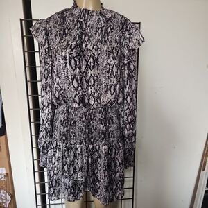 English Factory Black and White Patterned Blouse